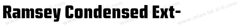Ramsey Condensed Ext字体转换